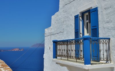 Balkony to the Aegean sea.