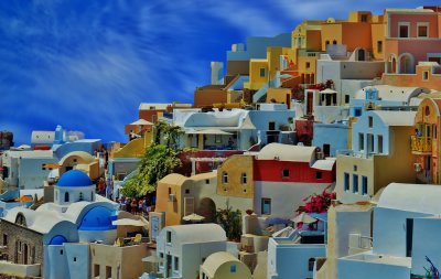 Colors of Oia, Santorini.