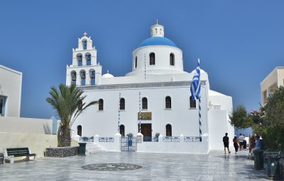 Church Panagia Platsani at Oia, Santorini.