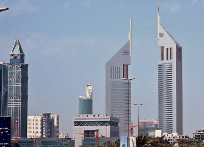 The Emirates Towers complex.