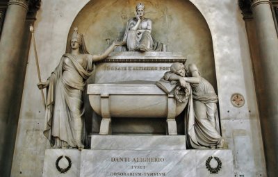 Santa Croce - the cenotaph of Dante
