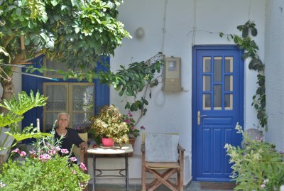 A big smile from a lovely lady of Paros.