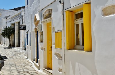 In the alleys of Pyrgos, Tinos.
