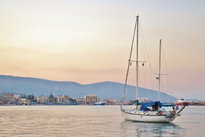 Chios, the port.