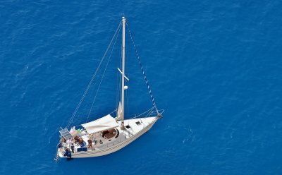Sailing at Ionian sea.