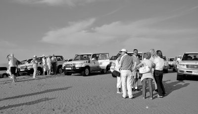 Desert safari in Dubai.