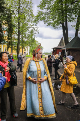 Russian Guide in Dress with Ms.  Li  (Our Gombi Teacher)