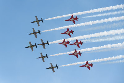Breitling Jet Team, FR & Patrouille suisse, CH