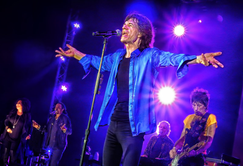 The Rolling Stones performing in Singapore 2014