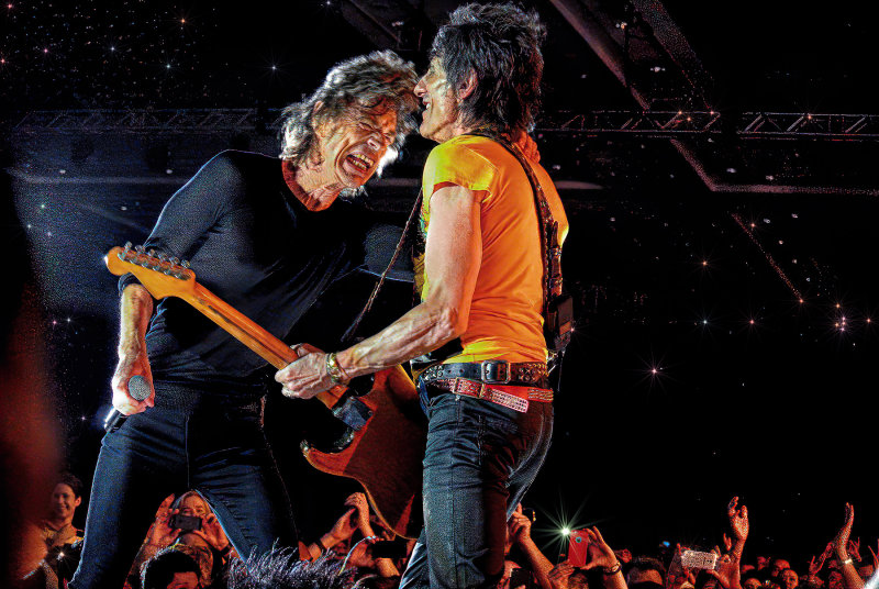 The Rolling Stones performing in Singapore 2014