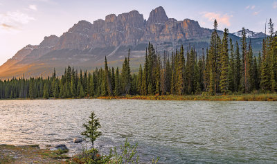 Castle Mountain and the Bow River