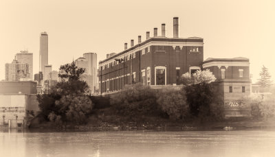 Sunrise On the Old Power Plant