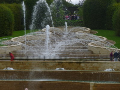 Cascade with the fountains in full flow