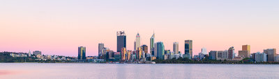 Perth and the Swan River at Sunrise, 18th December 2018
