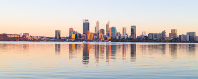 Perth and the Swan River at Sunrise, 27th December 2018