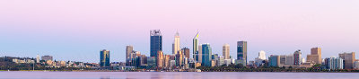 Perth and the Swan River at Sunrise, 31st December 2018