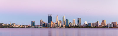 Perth and the Swan River at Sunrise, 15th January 2019