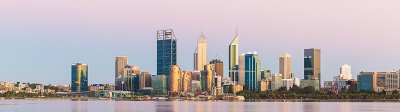 Perth and the Swan River at Sunrise, 20th January 2019