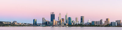 Perth and the Swan River at Sunrise, 29th January 2019
