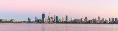 Perth and the Swan River at Sunrise, 30th January 2019