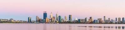 Perth and the Swan River at Sunrise, 4th January 2019