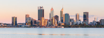 Perth and the Swan River at Sunrise, 9th January 2019
