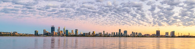 Perth and the Swan River at Sunrise, 10th February 2019