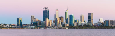 Perth and the Swan River at Sunrise, 12th February 2019