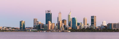 Perth and the Swan River at Sunrise, 18th February 2019