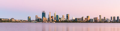 Perth and the Swan River at Sunrise, 20th February 2019