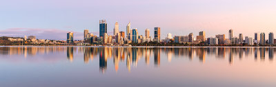 Perth and the Swan River at Sunrise, 24th February 2019