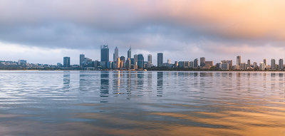 Perth and the Swan River at Sunrise, 28th February 2019