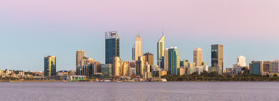 Perth and the Swan River at Sunrise, 3rd February 2019