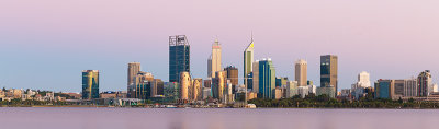 Perth and the Swan River at Sunrise, 5th February 2019