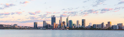 Perth and the Swan River at Sunrise, 7th February 2019