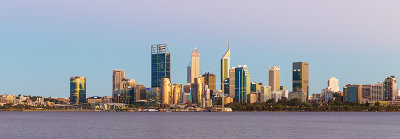 Perth and the Swan River at Sunrise, 8th February 2019