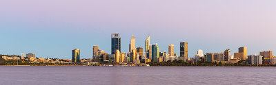 Perth and the Swan River at Sunrise, 9th February 2019