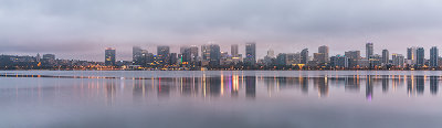 Perth and the Swan River at Sunrise, 10th March 2019