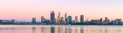Perth and the Swan River at Sunrise, 11th March 2019
