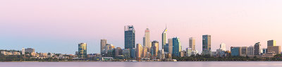 Perth and the Swan River at Sunrise, 12th March 2019