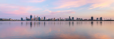 Perth and the Swan River at Sunrise, 4th March 2019
