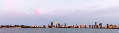 Perth and the Swan River at Sunrise, 5th March 2019