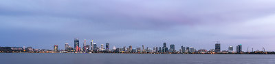 Perth and the Swan River at Sunrise, 6th March 2019