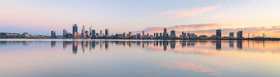 Perth and the Swan River at Sunrise, 15th March 2019
