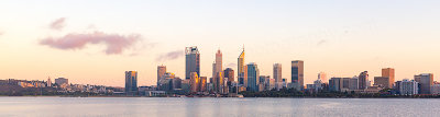 Perth and the Swan River at Sunrise, 16th March 2019