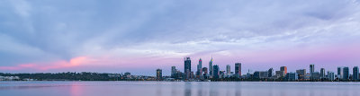 Perth and the Swan River at Sunrise, 21st March 2019