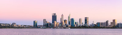 Perth and the Swan River at Sunrise, 23rd March 2019
