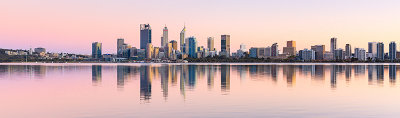 Perth and the Swan River at Sunrise, 24th March 2019