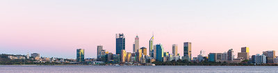 Perth and the Swan River at Sunrise, 26th March 2019
