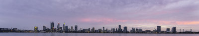 Perth and the Swan River at Sunrise, 18th April 2019